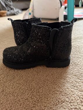 Carter's Black Glitter Kids Boots